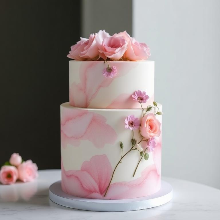 Custom cake creation process
